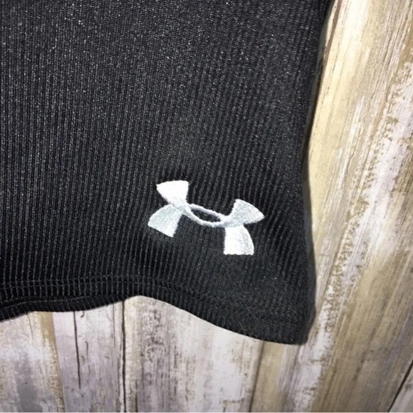 Under Armor Kids Black Ribbed Tank - Picture 2 of 4